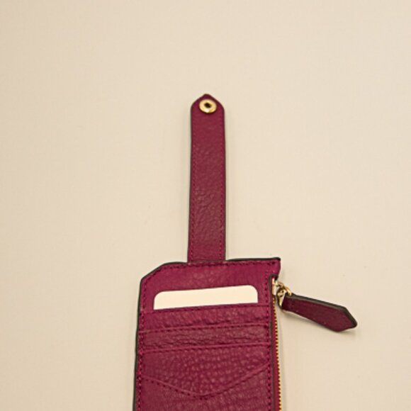 NWOT Aimee Krestenberg "All For Love" card wallet Magenta color - Picture 4 of 5